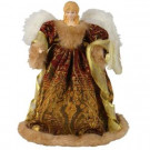 National Tree Company 16 in. Burgundy and Gold Angel Figurine-TP-A101601B 205580594