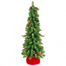 National Tree Company 2.5 ft. Downswept Forestree Artificial Christmas Tree with Cones, Red Berries in Red Cloth Bag and Clear Lights-FTD1-30BRDLO-1 207183168