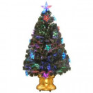 National Tree Company 36 in. Fiber Optic Fireworks Artificial Christmas Tree with Star Decorations-SZSX7-112-36 205331322
