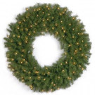 National Tree Company 36 in. Norwood Fir Artificial Wreath with Clear Lights-NF-36WLO-1 300182914