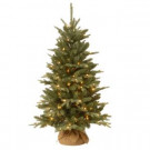 National Tree Company 4 ft. Burlap Artificial Christmas Tree with Clear Lights-ED3-300-40 207183162