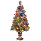 National Tree Company 4 ft. Fiber Optic Crestwood Spruce Artificial Christmas Tree-SZCW7-105-40 205331400