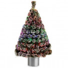National Tree Company 4 ft. Fiber Optic Evergreen Flocked Artificial Christmas Tree-SZEF7-100L-48 300496192