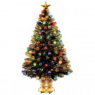 National Tree Company 4 ft. Fiber Optic Fireworks Artificial Christmas Tree with Ball Ornaments-SZOX7-100-48 205331403