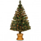 National Tree Company 4 ft. Fiber Optic Fireworks Evergreen Artificial Christmas Tree-SZEX7-100L-48 300496216