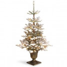 National Tree Company 4.5 ft. Snowy Imperial Blue Spruce Entrance Artificial Christmas Tree with Clear Lights-PEISB3-306-45 300120653