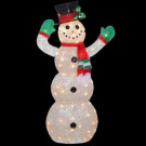 National Tree Company 48 in. Snowman Decoration with Clear Lights-DF-070114C 205577228