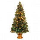 National Tree Company 5 ft. Fiber Optic Fireworks Evergreen Artificial Christmas Tree-SZEX7-100-60 205331310