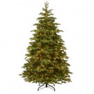 National Tree Company 7-1/2 ft. Feel Real Elk River Spruce Hinged Artificial Christmas Tree with 750 Clear Lights-PEER4-300-75 207183255
