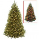 National Tree Company 7.5 ft. Dunhill Fir Artificial Christmas Tree with Dual Color LED Lights-DUG7-330D-75 207183143