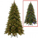 National Tree Company 7.5 ft. PowerConnect Snowy Berry Artificial Christmas Tree with Dual Color LED Lights-FRB3-302PD-75M 300443209