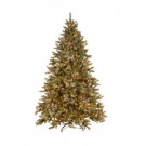 National Tree Company 7.5 ft. Pre-Lit Snowy Pine Artificial Christmas Tree with Clear Lights and Pine Cones-SR1-308E-75X 202711331