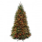 National Tree Company 9 ft. Dunhill Fir Hinged Artificial Christmas Tree with 900 Multicolor Lights-DUH-90RLO 207183159