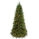 National Tree Company 9 ft. Feel Real Jersey Frasier Fir Slim Hinged Artificial Christmas Tree with Clear Lights-PEJF1-304-90 207183278
