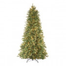 National Tree Company 9 ft. Feel Real Tiffany Fir Slim Hinged Artificial Christmas Tree with 800 Clear Lights-PETF3-304-90 202214943