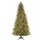 National Tree Company 9 ft. PowerConnect Tiffany Fir Artificial Christmas Slim Tree with Multicolor Lights-PETF4-305P-90MS 300443243