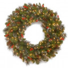 National Tree Company Crestwood Spruce 36 in. Artificial Wreath with Clear Lights-CW7-306-36W-1 300182824