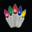Professional Series 100-Light Multi-Color Mini Light Set with White Wire (Set of 2)-37-730-20 204629281