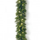 Winchester Pine 9 ft. Garland with Clear Lights-WCH7-300-9A-1 300330630
