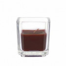 Zest Candle 2 in. Brown Square Glass Votive Candles (12-Box)-CVZ-042 203363181