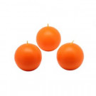Zest Candle 2 in. Orange Ball Candles (Box of 12)-CBZ-007 203362756