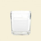 Zest Candle 2 in. White Square Glass Votive Candles (12-Box)-CVZ-031 203363170