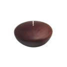 Zest Candle 3 in. Brown Floating Candles (Box of 12)-CFZ-063 203362980