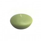 Zest Candle 3 in. Sage Green Floating Candles (Box of 12)-CFZ-059 203362976