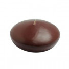Zest Candle 4 in. Brown Floating Candles (Box of 3)-CFZ-092 203363009