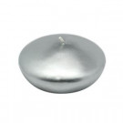 Zest Candle 4 in. Metallic Silver Floating Candles (3-Box)-CFZ-094 203363011